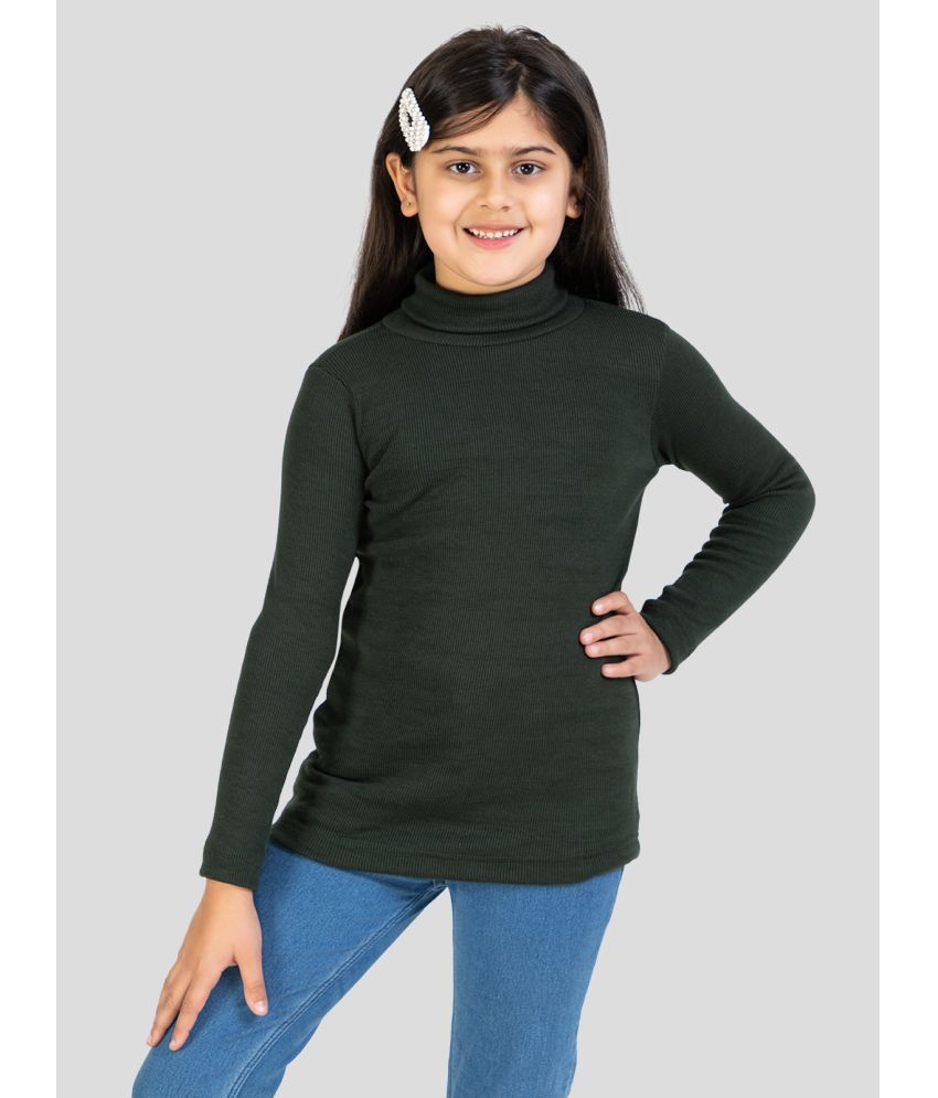     			YHA - Green Fleece Girls T-Shirt ( Pack of 1 )