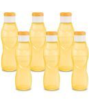 Milton Ace Flip Plastic Water Bottle Set of 6, 1 litres Each, Orange | Sports | Gym | Home | Kitchen | Travel Bottle | Hiking | Treking | Reusable