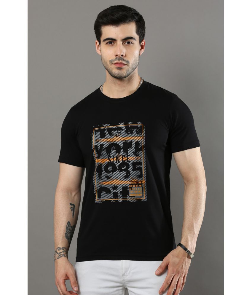     			Cool Colors Pack of 1 Cotton Regular Fit Men's T-Shirt ( Black )