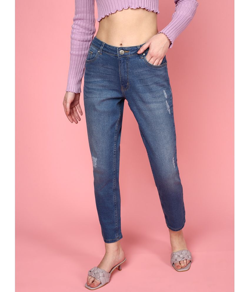     			JUNEBERRY - Blue Denim Slim Fit Women's Jeans ( Pack of 1 )