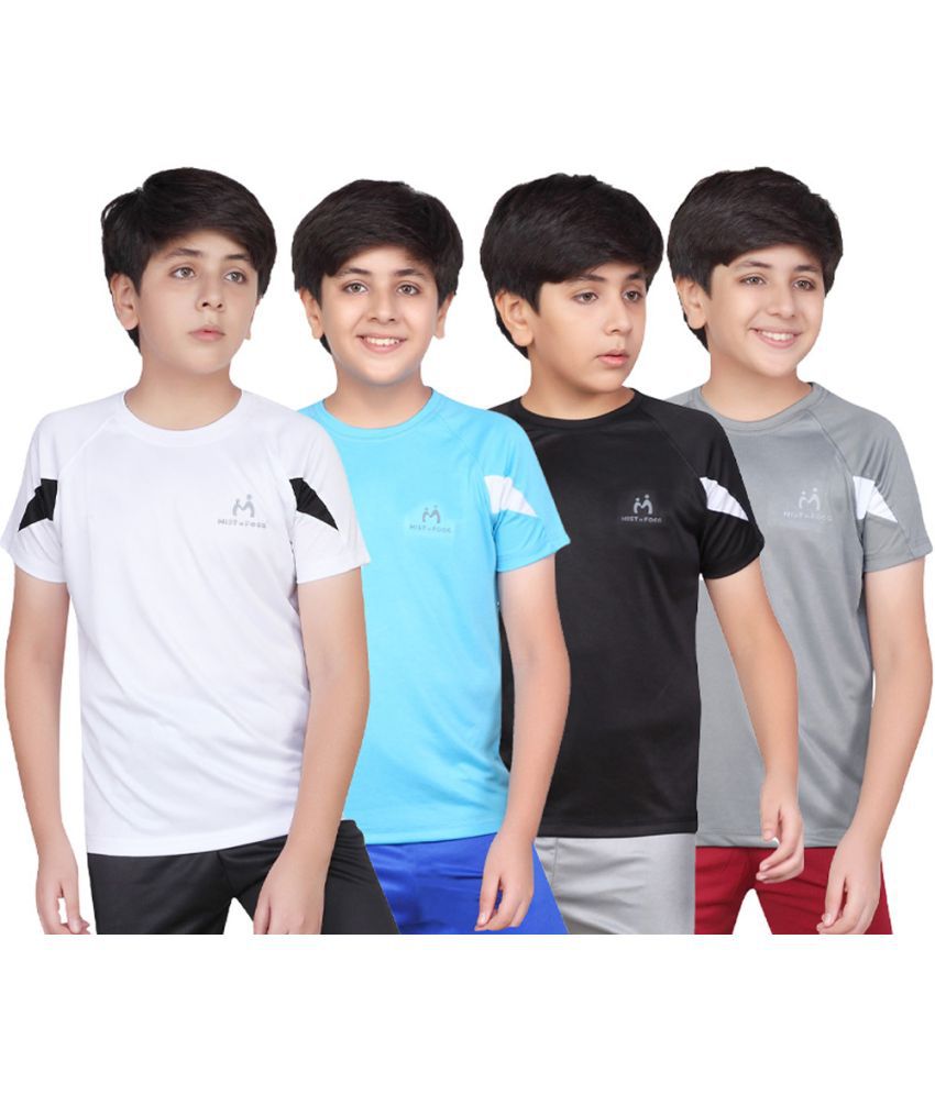 MIST N FOGG - Multi Color Polyester Boy's T-Shirt ( Pack of 4 )