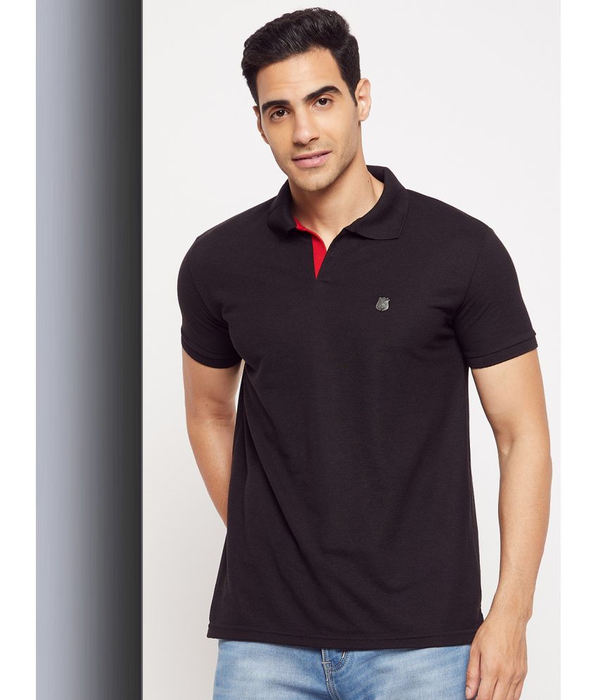     			HARBOR N BAY - Black Cotton Blend Regular Fit Men's Polo T Shirt ( Pack of 1 )