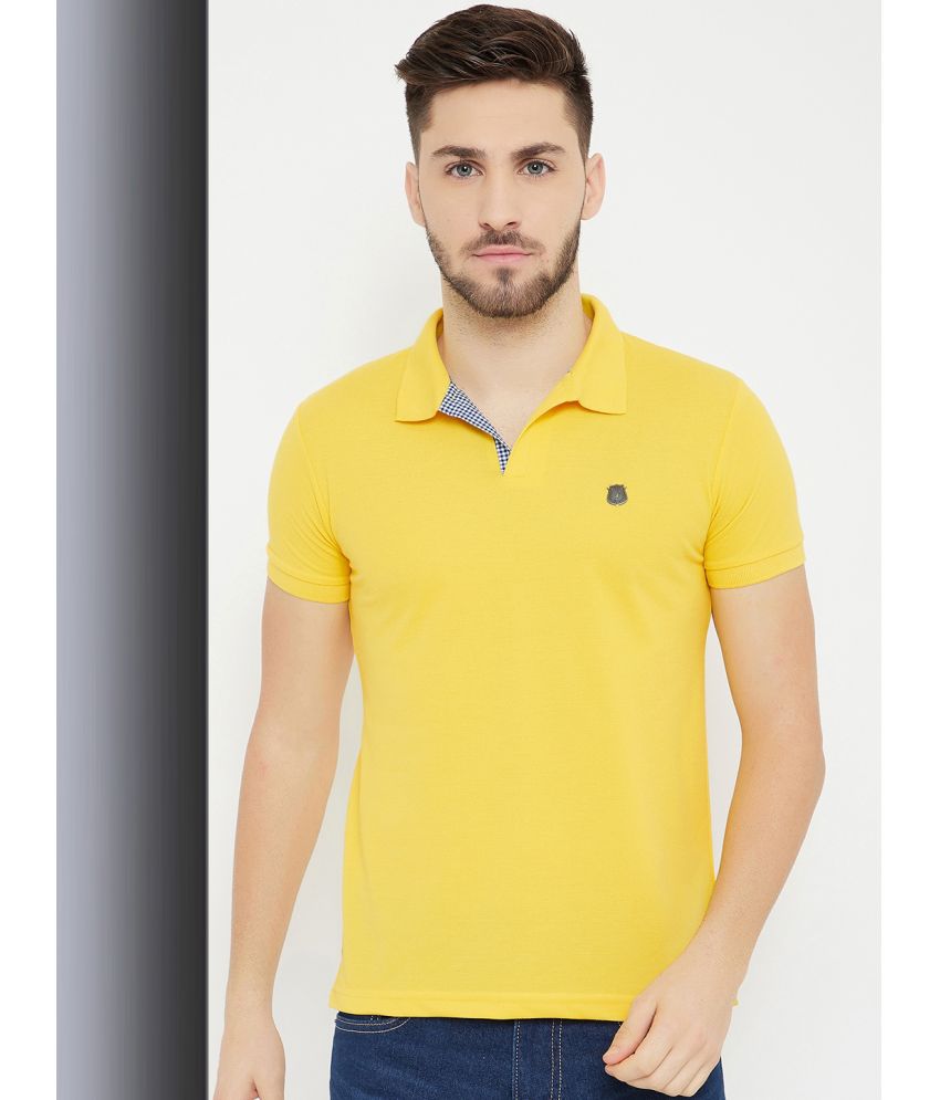     			HARBOR N BAY - Yellow Cotton Blend Regular Fit Men's Polo T Shirt ( Pack of 1 )