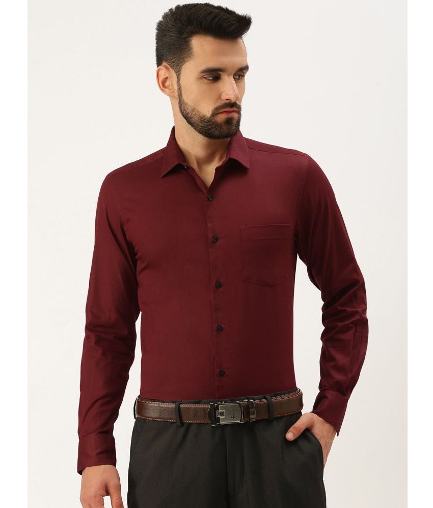     			IVOC - Maroon 100% Cotton Regular Fit Men's Casual Shirt ( Pack of 1 )