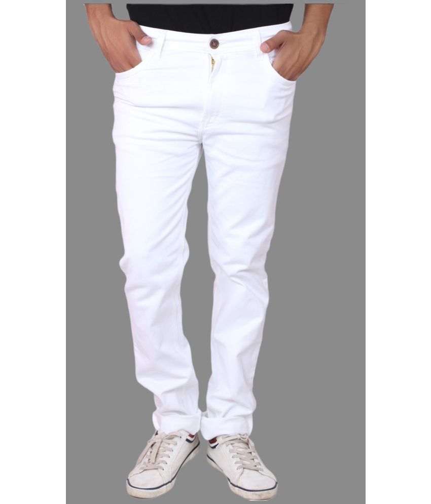     			Lawson - White Denim Slim Fit Men's Jeans ( Pack of 1 )