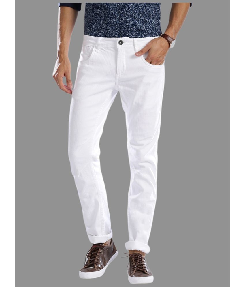     			Lawson - White Denim Slim Fit Men's Jeans ( Pack of 1 )