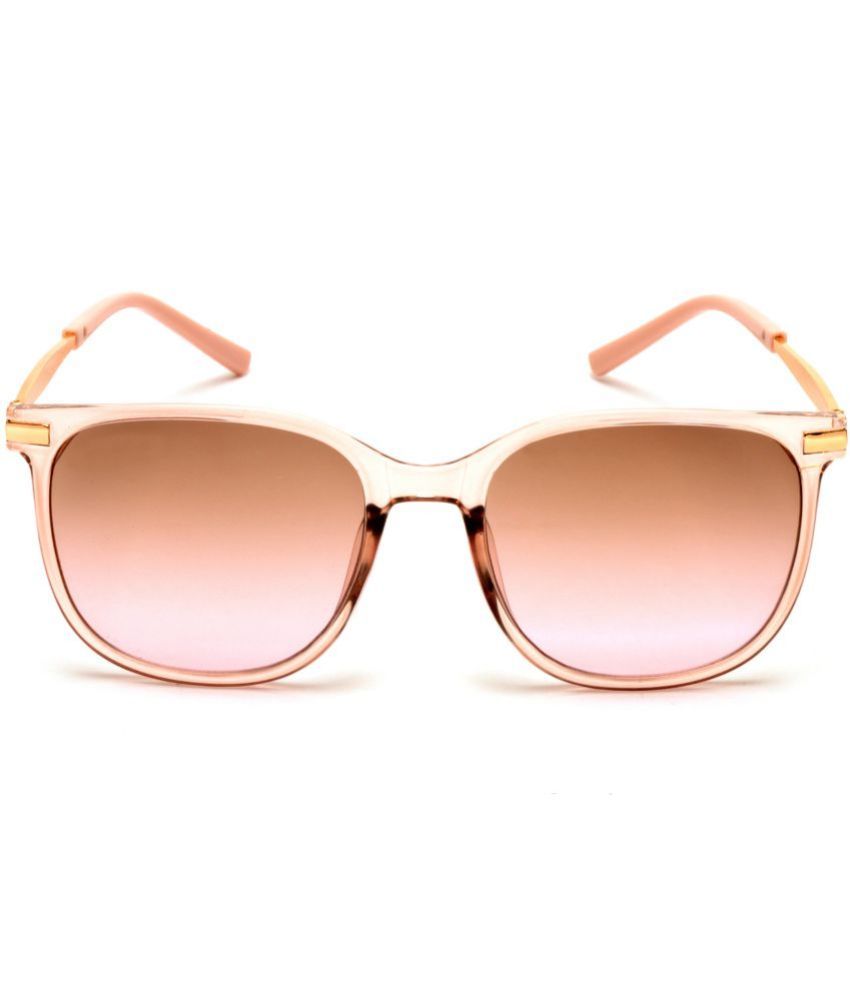     			MESPEE - Beige Geometric Sunglasses ( Pack of 1 )