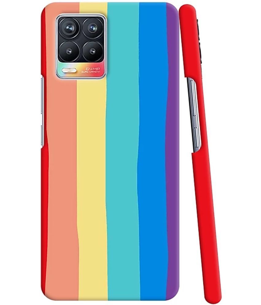     			T4U THINGS4U - Multicolor Polycarbonate Printed Back Cover Compatible For Realme 8 ( Pack of 1 )