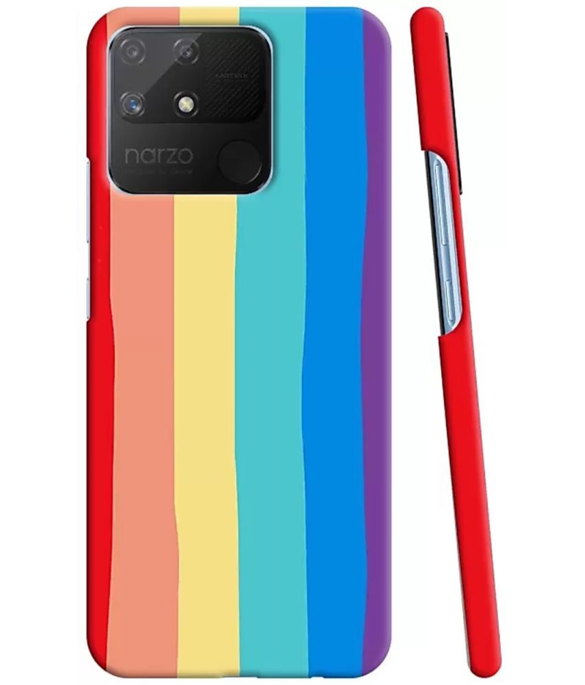     			T4U THINGS4U - Multicolor Polycarbonate Printed Back Cover Compatible For Realme Narzo 50A Prime ( Pack of 1 )