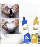 Amz Deals Magic Metal Mending, Industrial Heat Resistance Cold Weld Metal Repair Paste Adhesive Gel, Ab Strong Glue Universal Metal Plastic Weld Repair Glue Aluminum, Chrome, Stainless still ( 2 Pics Tube Each-50-50gms)