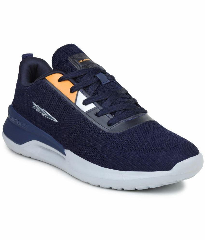     			Columbus - Optical Sports Shoes Navy Men's Sports Running Shoes