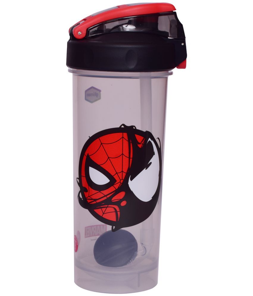     			Gluman Disney Spiderman Cartoon Character Printed Shaker Bottle for Boys| Preworkout and Bcaa Shake|100% Food Grade|BPA Free | Recyclable/Reusable | 850 Ml