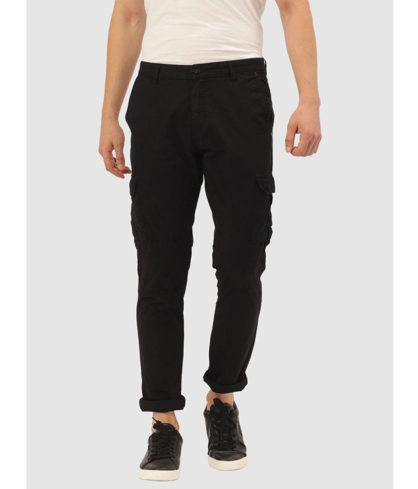     			IVOC Black Regular Cargos ( Pack of 1 )