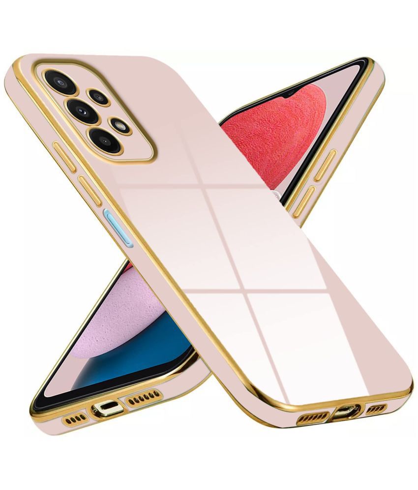     			NBOX - Pink Silicon Plain Cases Compatible For Samsung Galaxy A13 4G ( Pack of 1 )