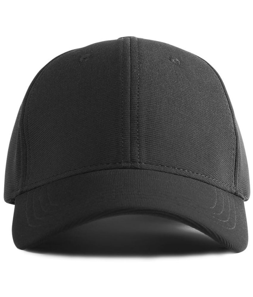     			Omtex - Black Cotton Men's Cap ( Pack of 1 )