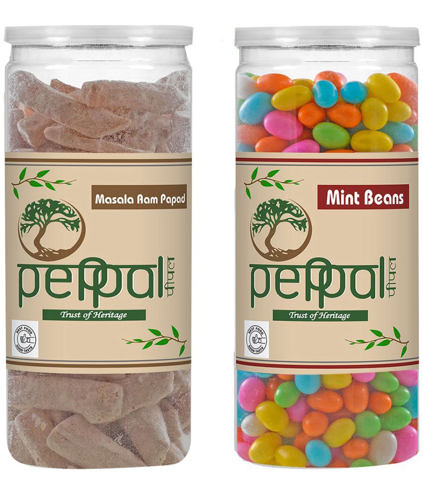     			Peppal Masala Aam Papad & Mint Beans combo Candy Drops 400 gm