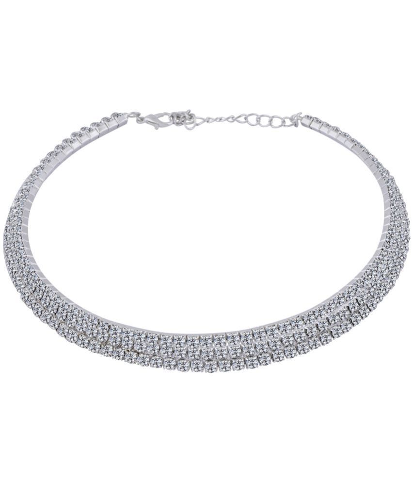     			Silver Shine - Silver Alloy Necklace ( Pack of 1 )