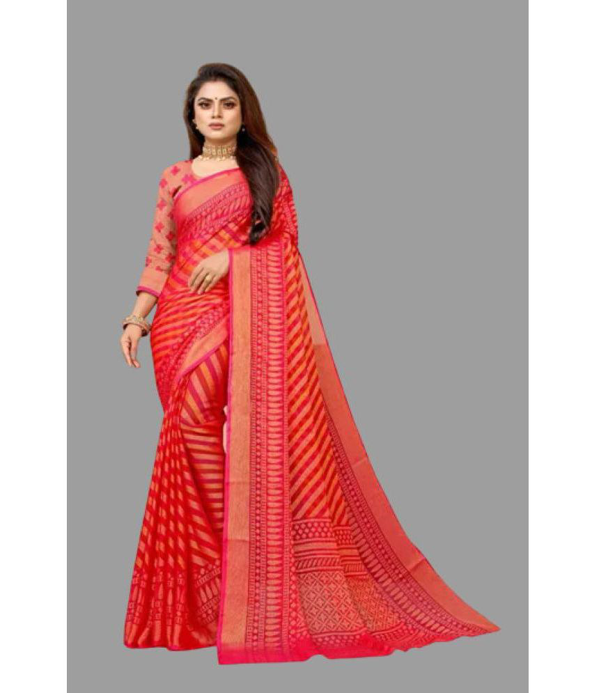     			Sitanjali - Pink Brasso Saree With Blouse Piece ( Pack of 1 )