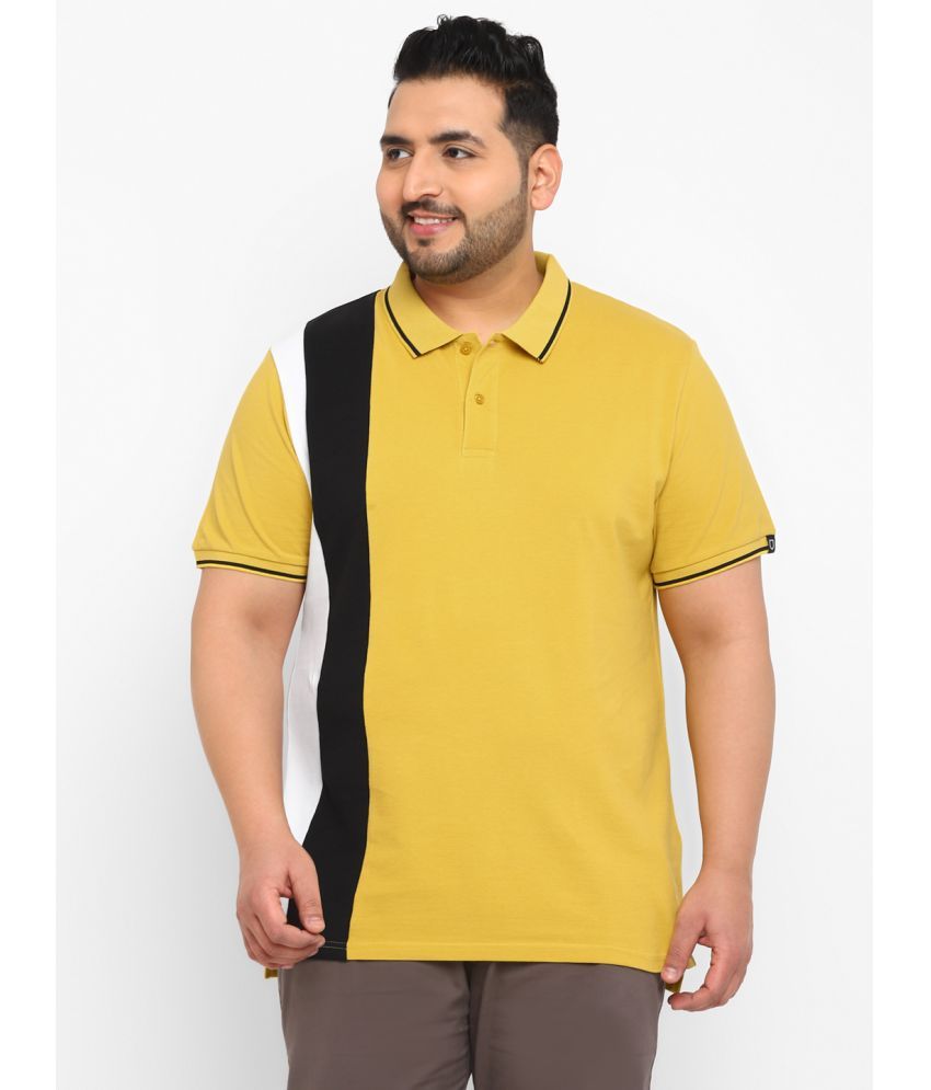     			Urbano Plus - Yellow Cotton Regular Fit Men's Polo T Shirt ( Pack of 1 )