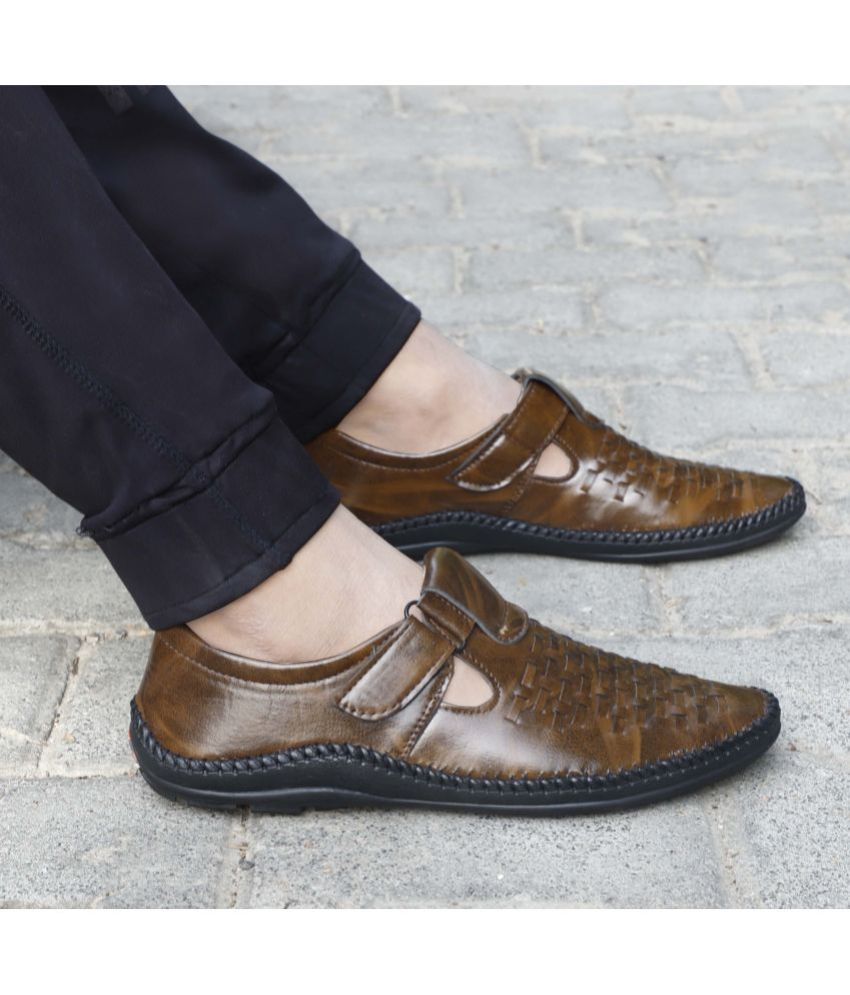    			Aadi - Brown Men's Sandals