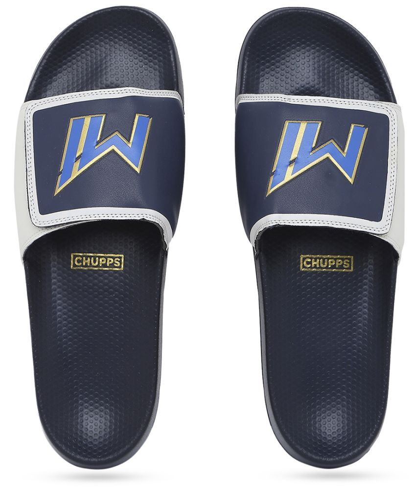     			CHUPPS - Navy Men's Slide Flip Flop