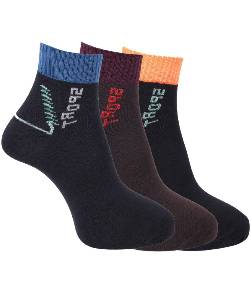     			Dollar - Cotton Men's Printed Multicolor Ankle Length Socks ( Pack of 3 )