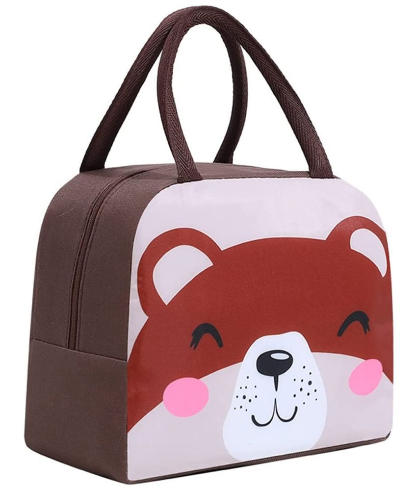     			House Of Quirk - Brown Polyester Lunch Bag