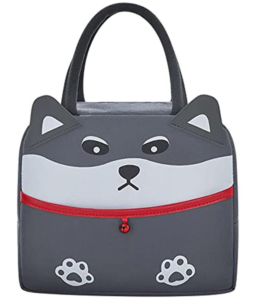     			House Of Quirk - Grey Polyester Lunch Bag