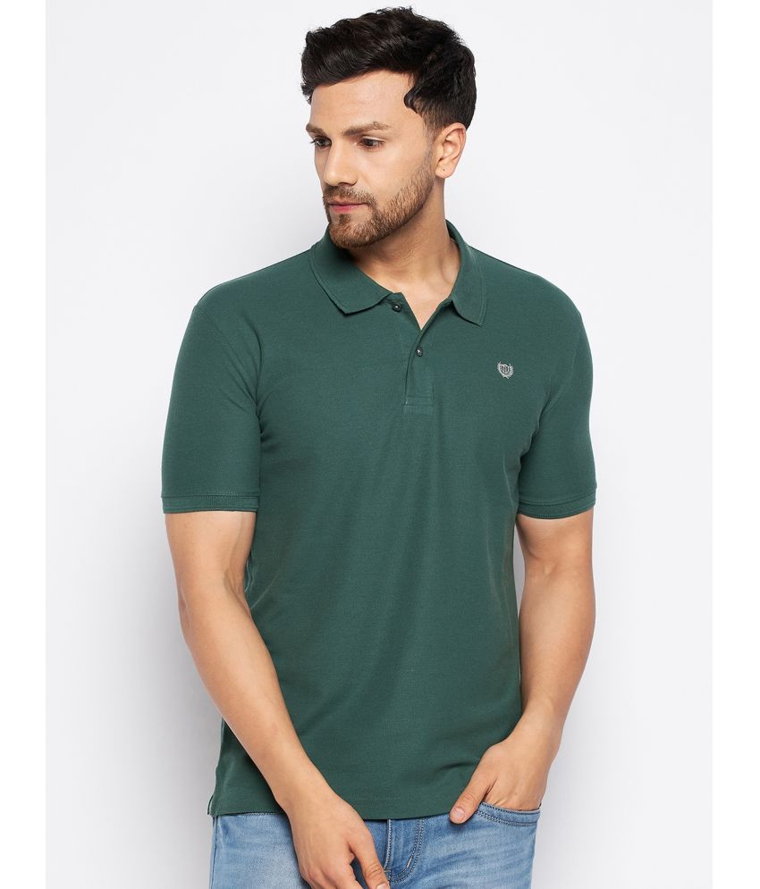     			Duke - Green Cotton Blend Slim Fit Men's Polo T Shirt ( Pack of 1 )