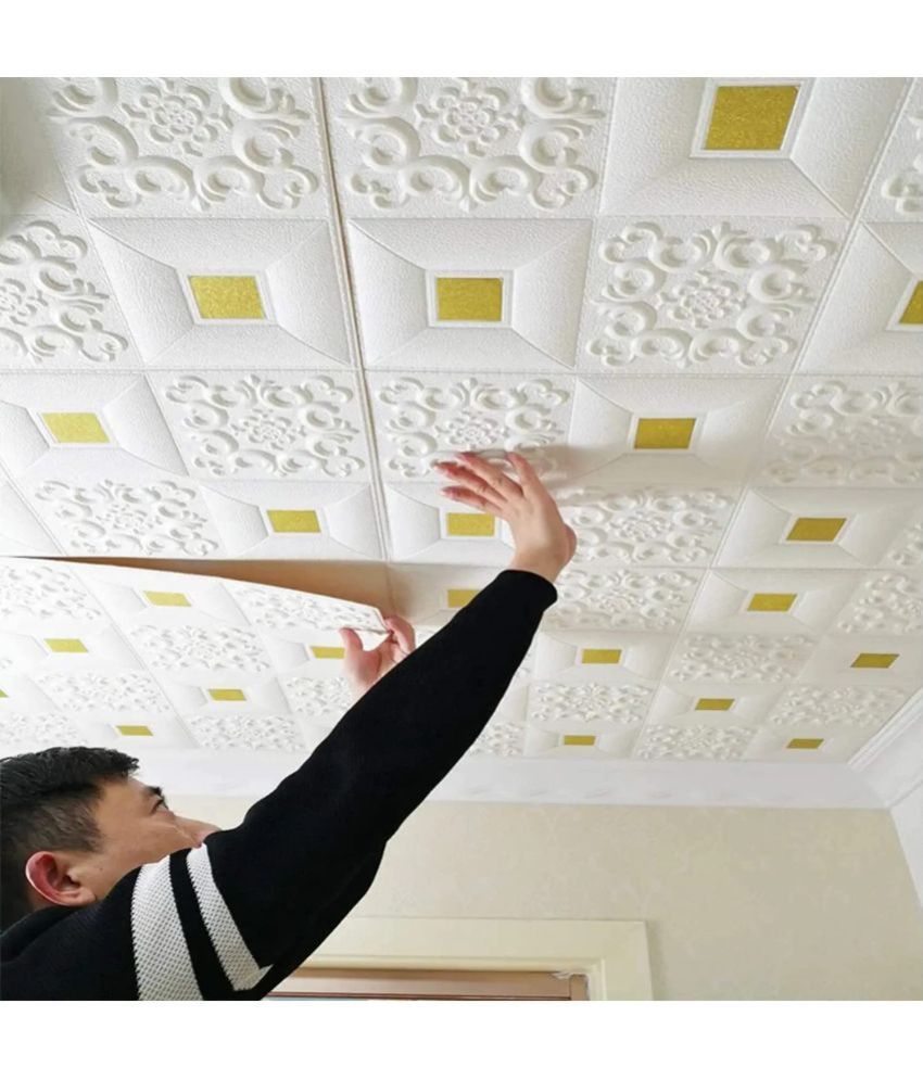 Gatih 3D Wallpaper PE Foam WallDecor Wood Polish Foam Wallpaper for