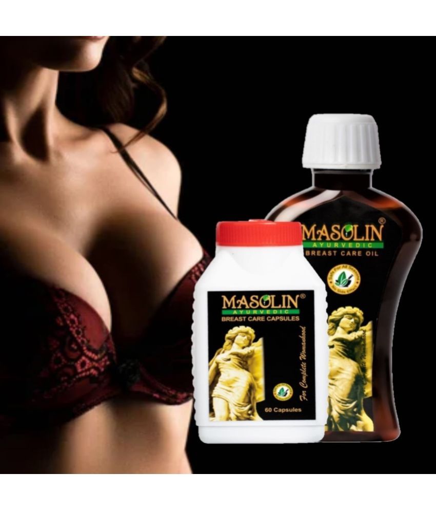     			MASOLIN HERBAL Bossom Oil 100ml & Capsule 60Caps Oil 2 no.s Pack Of 1