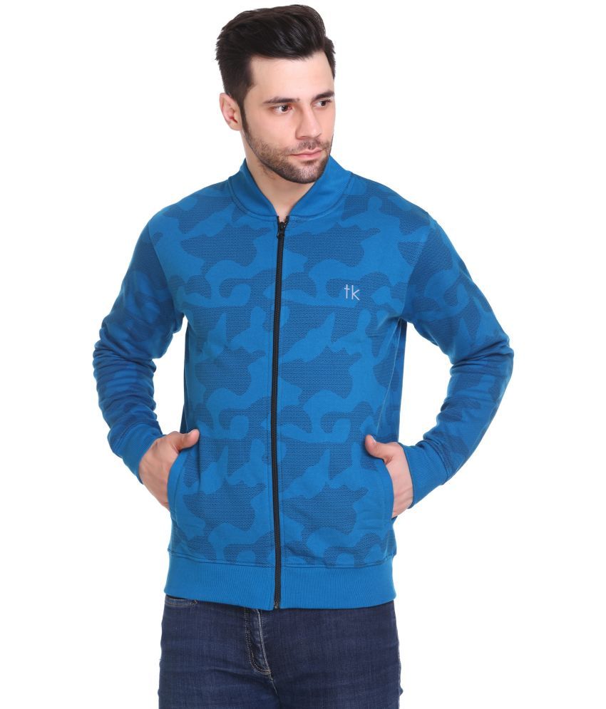     			TK TUCK INN - Blue Fleece Regular Fit Men's Sweatshirt ( Pack of 1 )