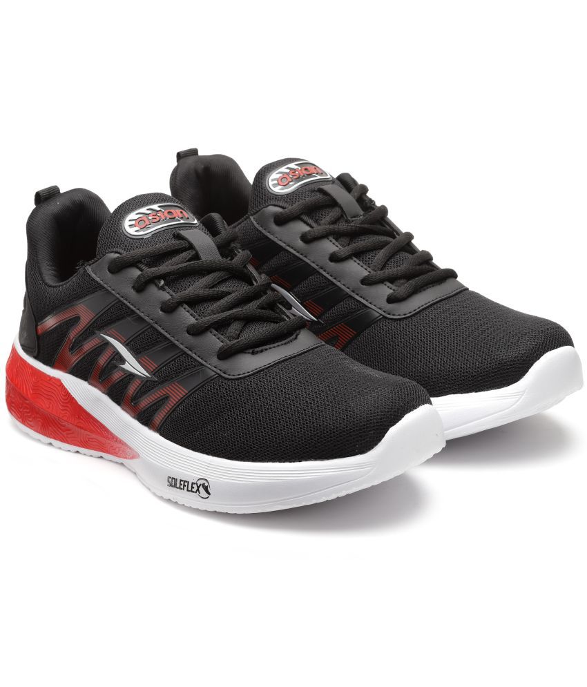     			ASIAN - OSCAR-11 Black Men's Sports Running Shoes