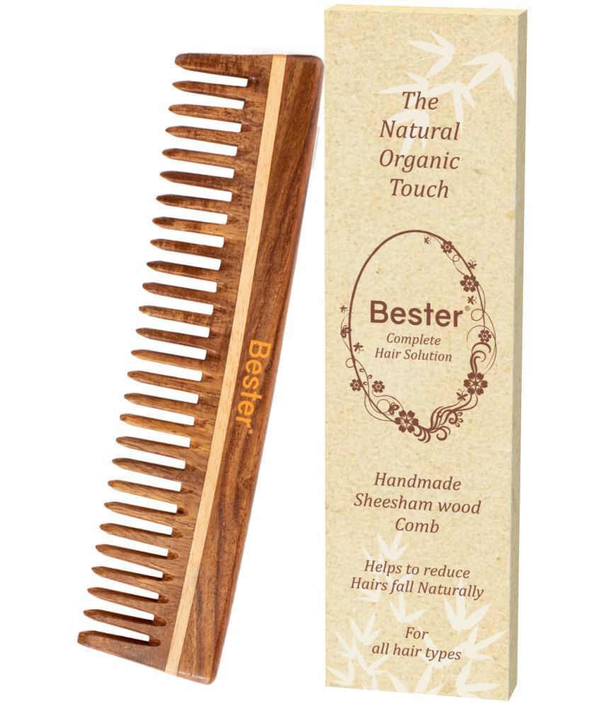     			Bester - Wooden Paddle Brush For All Hair Types ( Pack of 1 )