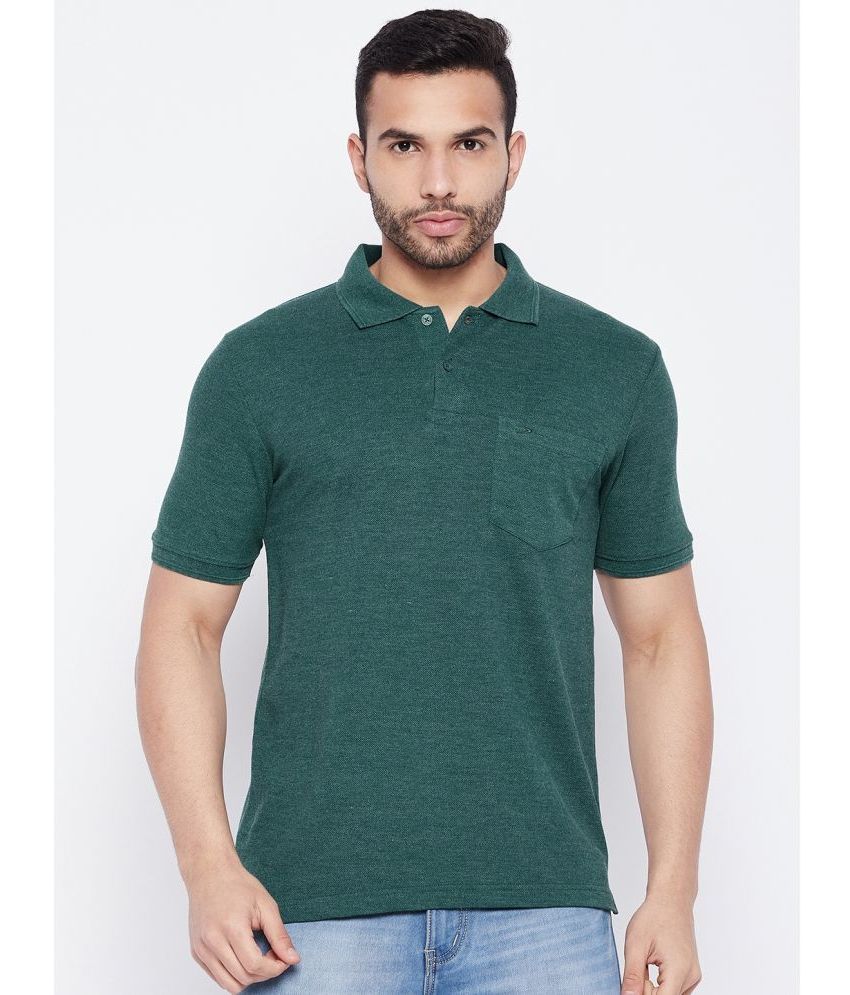     			Duke - Green Cotton Blend Regular Fit Men's Polo T Shirt ( Pack of 1 )