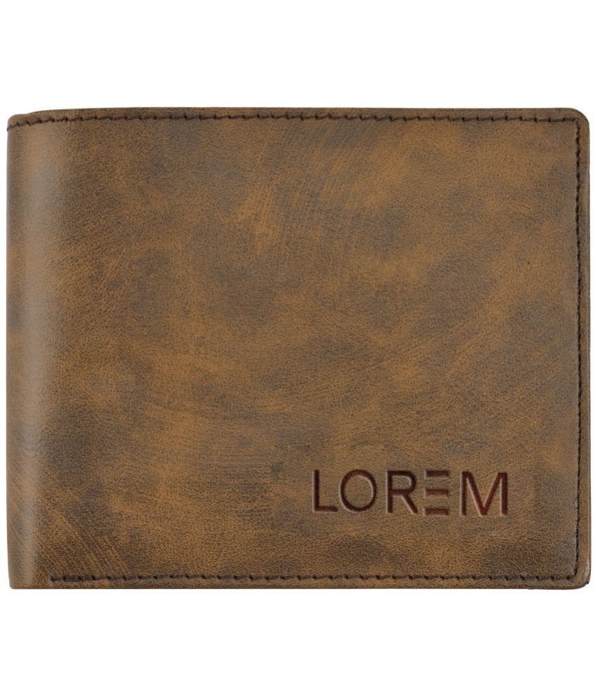     			Lorem - Brown Faux Leather Men's Two Fold Wallet ( Pack of 1 )