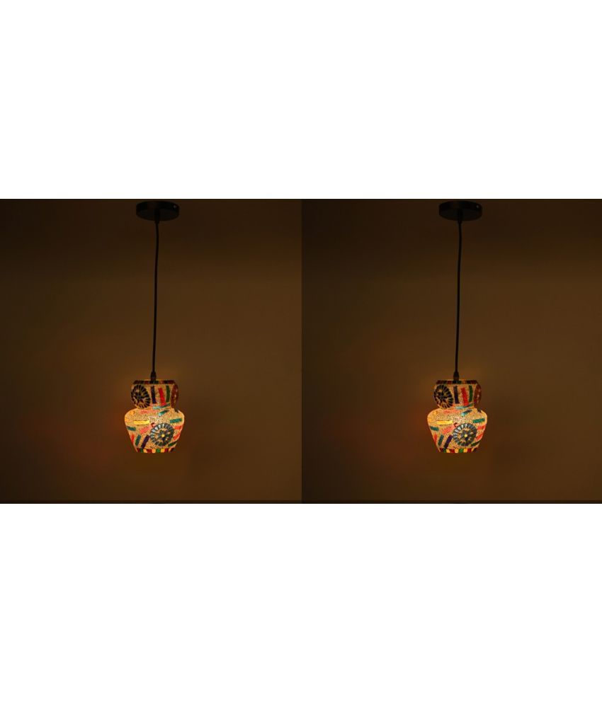     			Somil Glass Ceiling Light Pendant Multi - Pack of 2