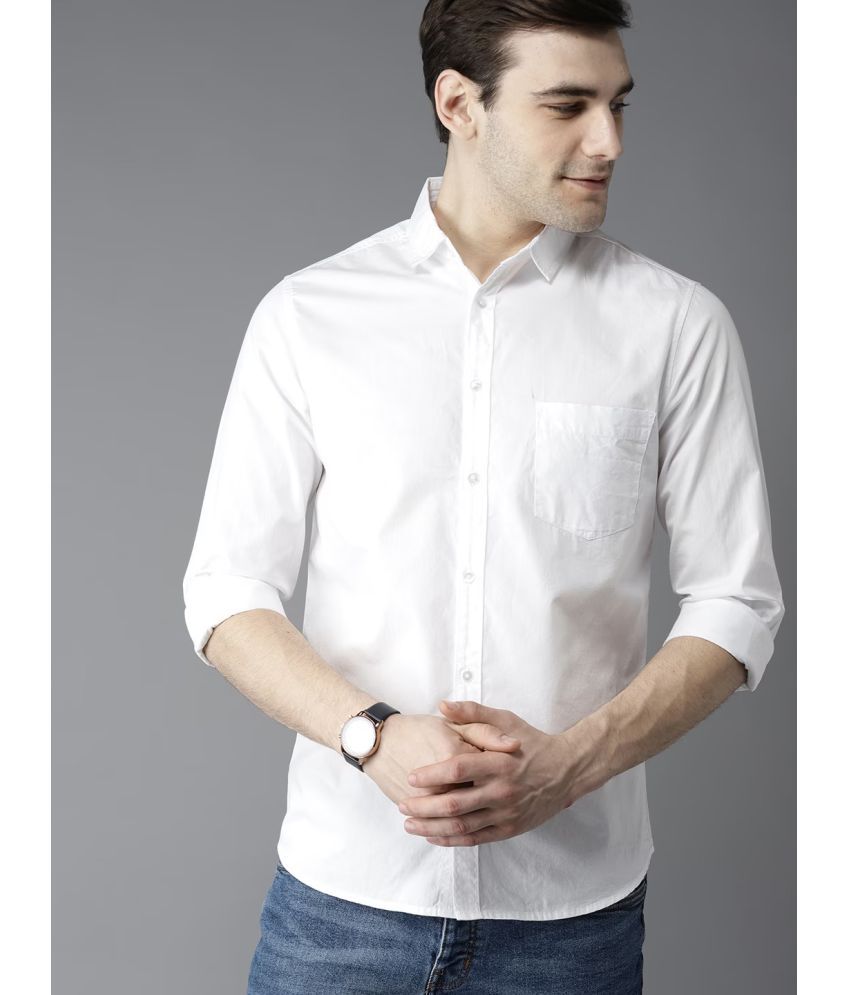     			liferoads - White 100% Cotton Slim Fit Men's Formal Shirt ( Pack of 1 )