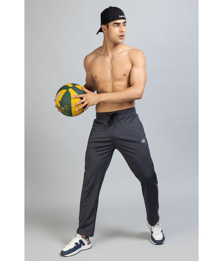     			DROPOUT - Charcoal Lycra Men's Sports Trackpants ( Pack of 1 )