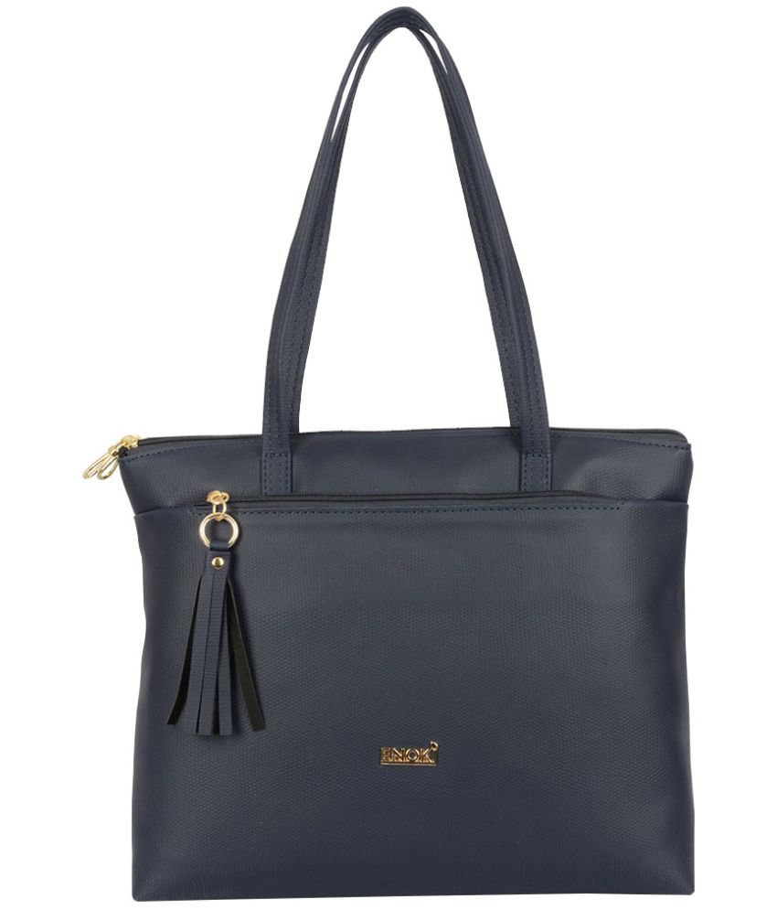     			Enoki - Blue Artificial Leather Shoulder Bag