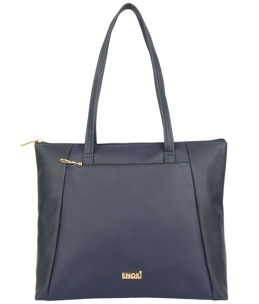     			Enoki - Blue Artificial Leather Shoulder Bag