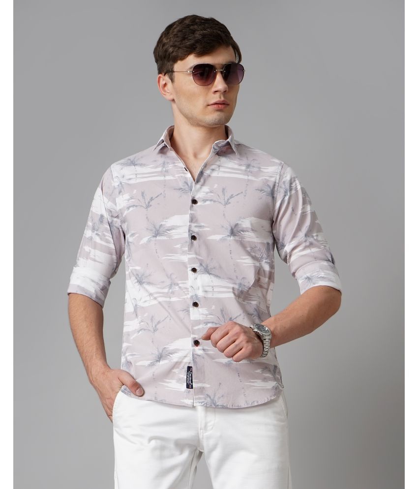     			Paul Street - Mauve 100% Cotton Slim Fit Men's Casual Shirt ( Pack of 1 )