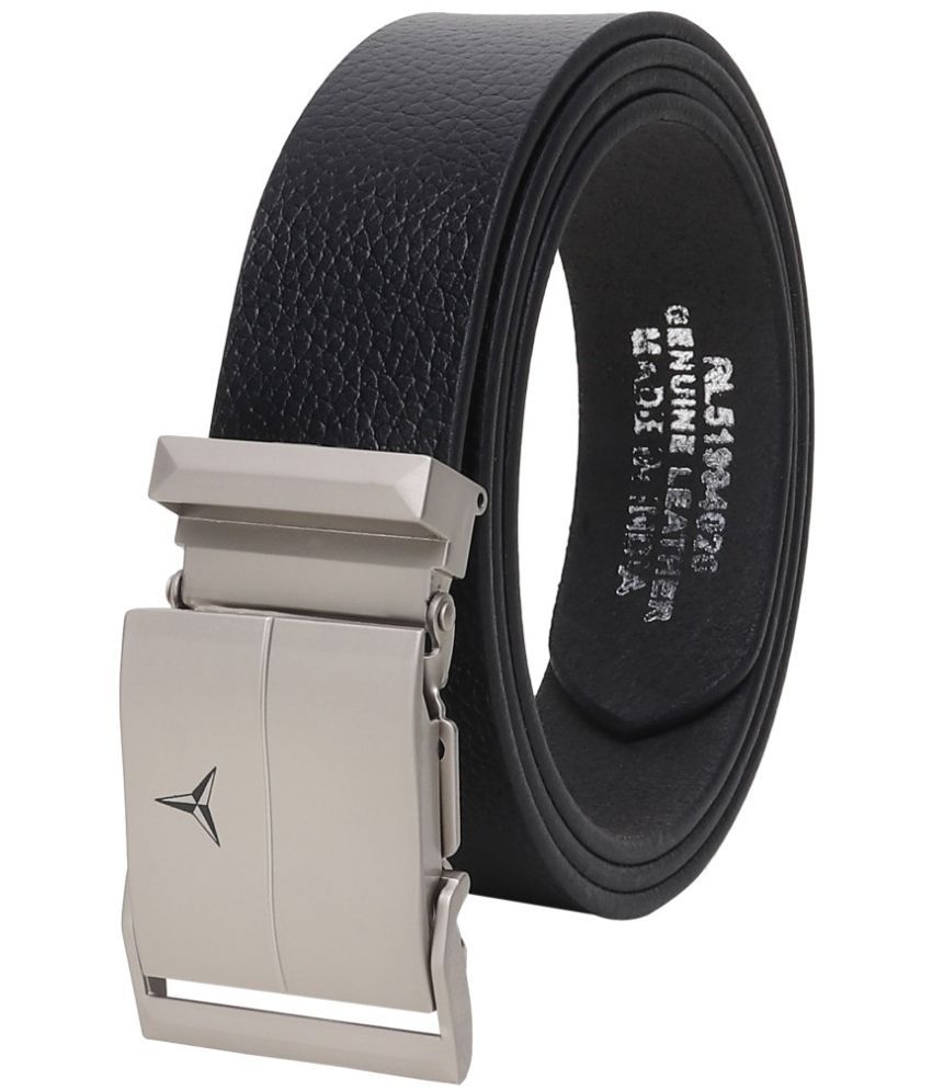     			SILKSHOPPING - Black 100% Leather Men's Formal Belt ( Pack of 1 )