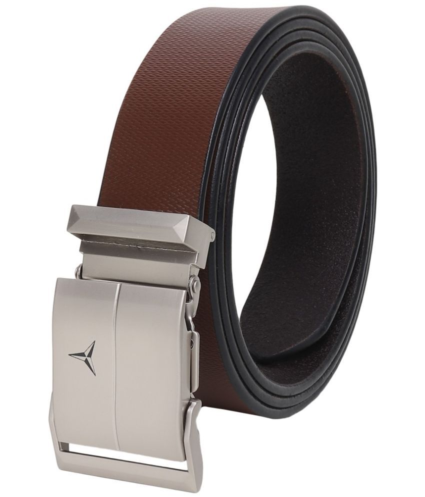     			SILKSHOPPING - Brown 100% Leather Men's Formal Belt ( Pack of 1 )