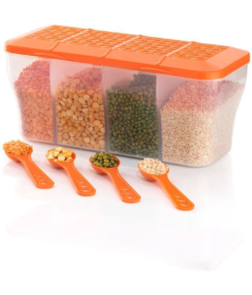     			iview kitchenware - Food/Pickle/Masala PET Orange Spice Container ( Set of 1 )