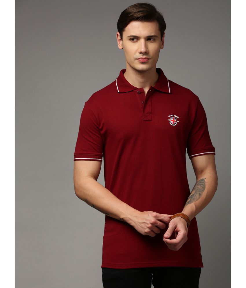     			ONN - Maroon Cotton Regular Fit Men's Polo T Shirt ( Pack of 1 )