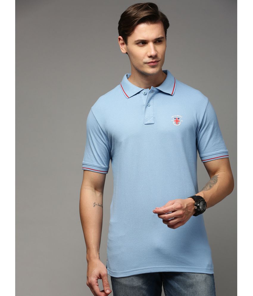     			ONN - Sky Blue Cotton Regular Fit Men's Polo T Shirt ( Pack of 1 )