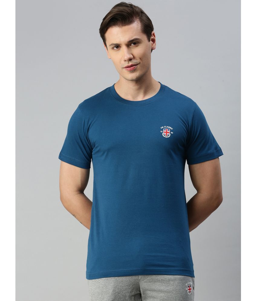     			ONN - Teal 100% Cotton Regular Fit Men's T-Shirt ( Pack of 1 )