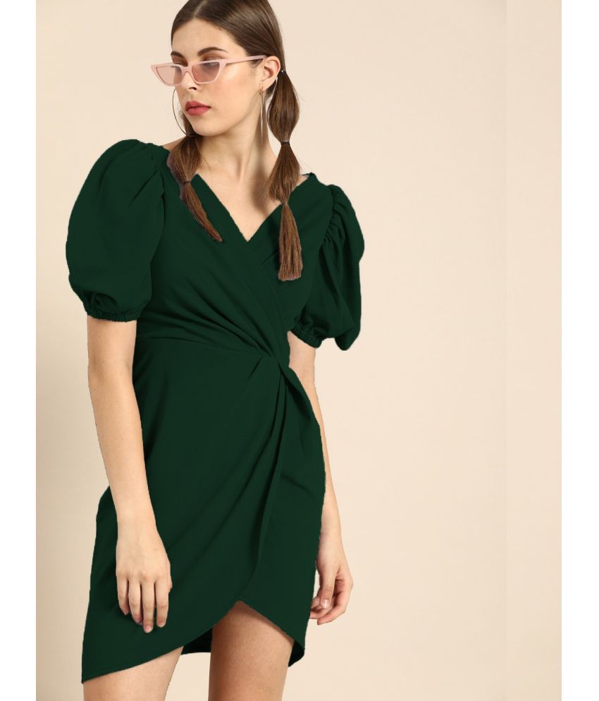     			Sheetal associates - Green Lycra Women's Wrap Dress ( Pack of 1 )