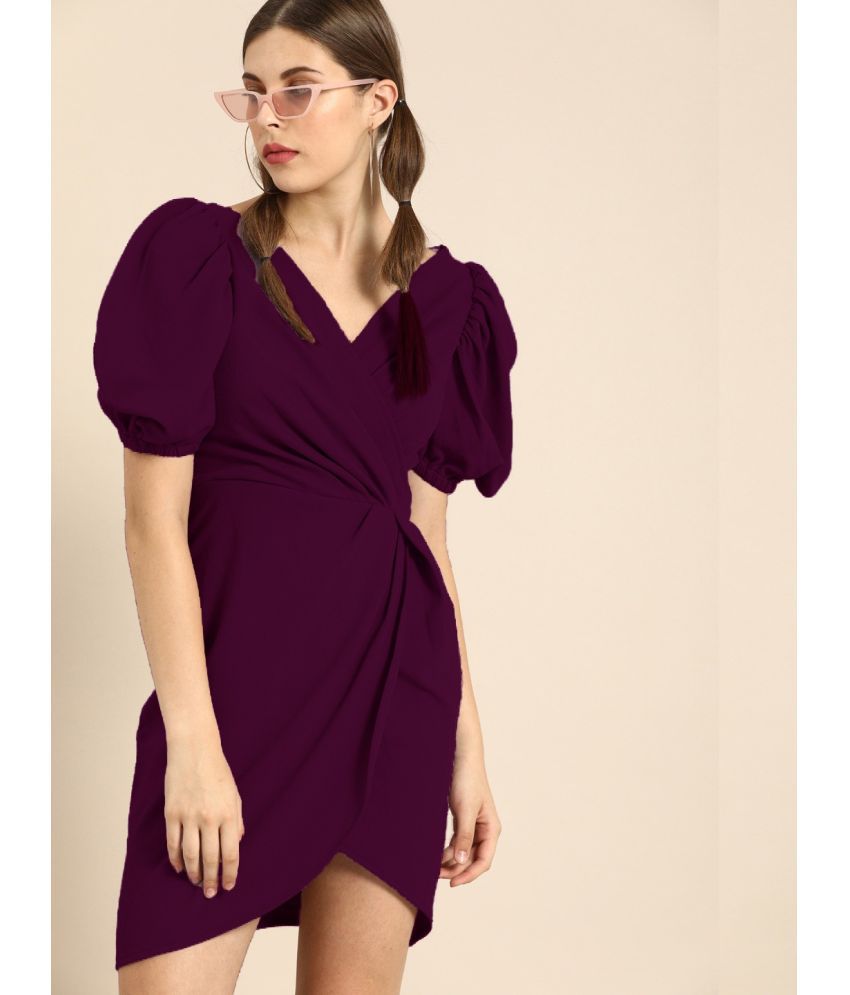     			Sheetal associates - Purple Lycra Women's Wrap Dress ( Pack of 1 )